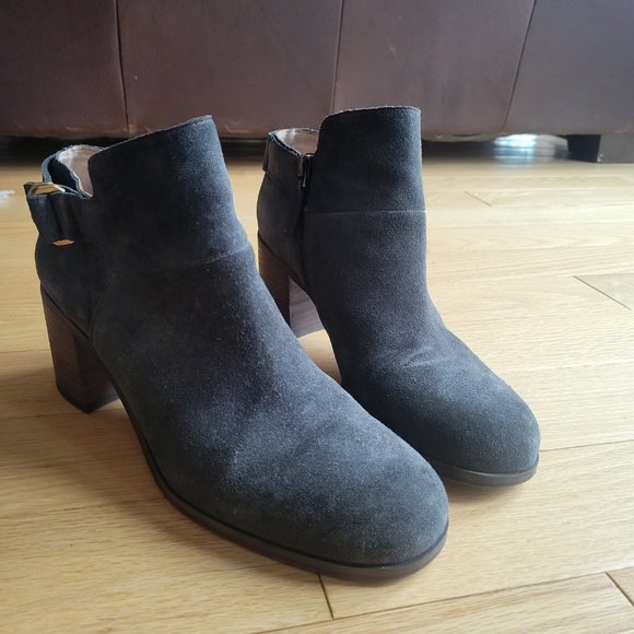 Franco Sarto Blue Suede Boots - Picture 4 of 7